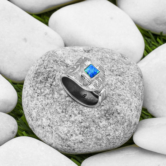 Adjustable - Fire Opal Ring size-6 R-1319 SDR170070