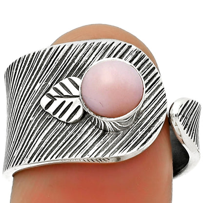 Adjustable - Pink Opal - Australia Ring size-8 R-1319 SDR170088