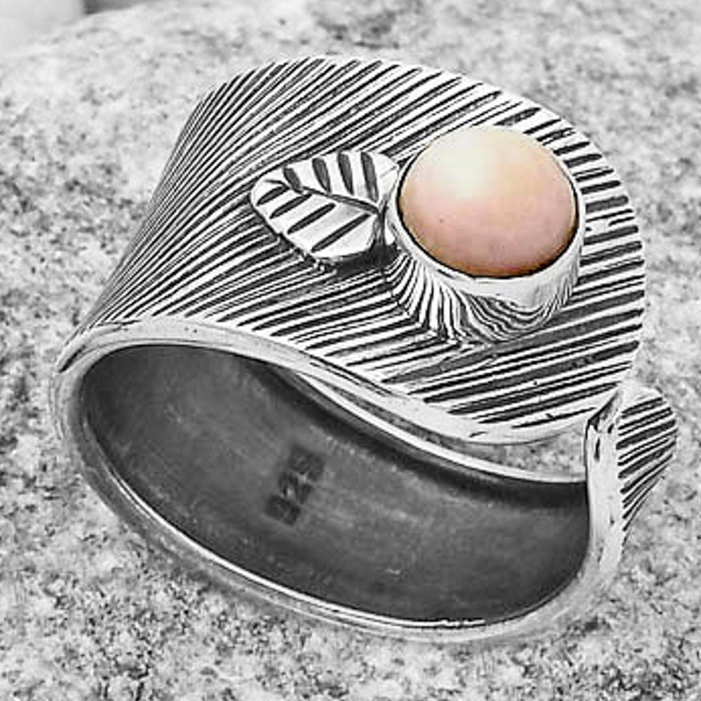 Adjustable - Pink Opal - Australia Ring size-8 R-1319 SDR170088