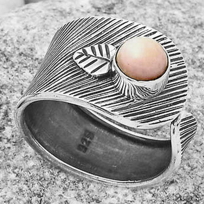 Adjustable - Pink Opal - Australia Ring size-8 R-1319 SDR170088