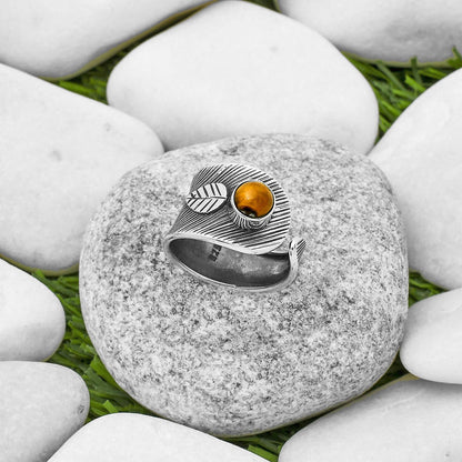 Adjustable - Tiger Eye - Africa Ring size-7.5 R-1319 SDR170090