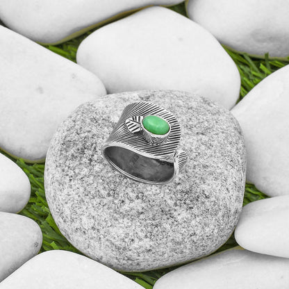 Adjustable Chrysoprase Australia Ring size-6.5 R-1319 SDR170094