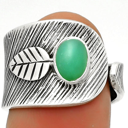 Adjustable Chrysoprase Australia Ring size-6.5 R-1319 SDR170102