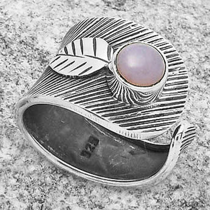 Adjustable - Pink Opal - Australia Ring size-6 R-1319 SDR170107