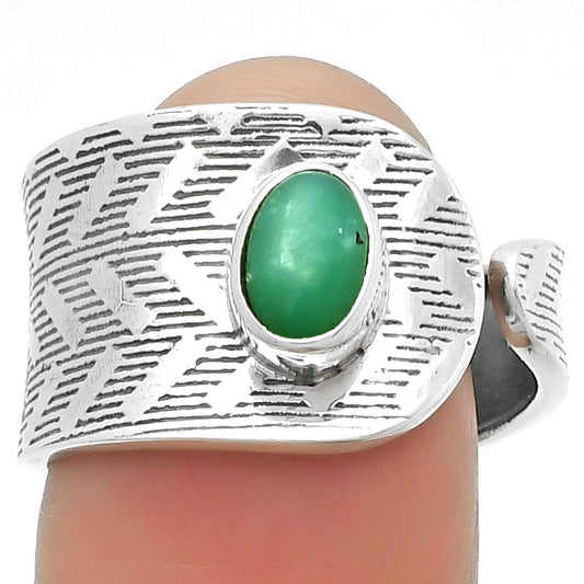 Adjustable Chrysoprase Australia Ring size-8.5 R-1319 SDR170112