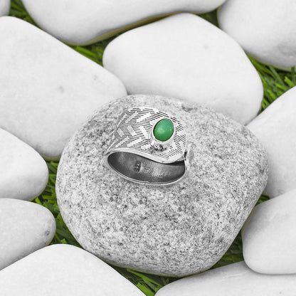 Adjustable Chrysoprase Australia Ring size-8.5 R-1319 SDR170112