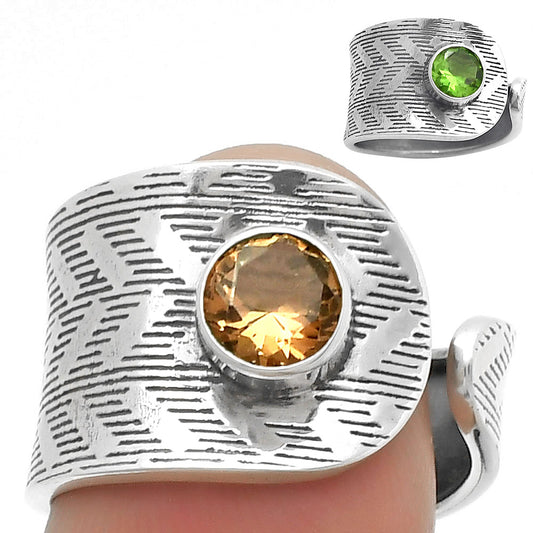 Adjustable - Zandrite Color Change Ring size-7.5 R-1319 SDR170152