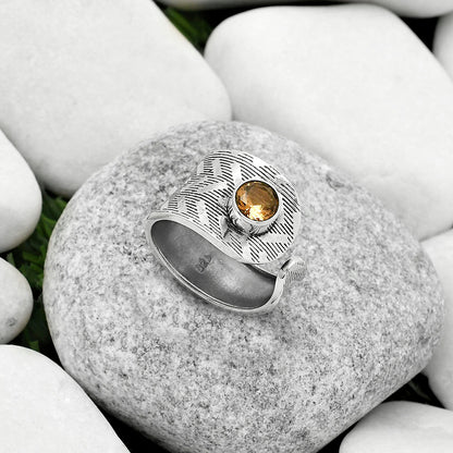 Adjustable - Zandrite Color Change Ring size-7.5 R-1319 SDR170152