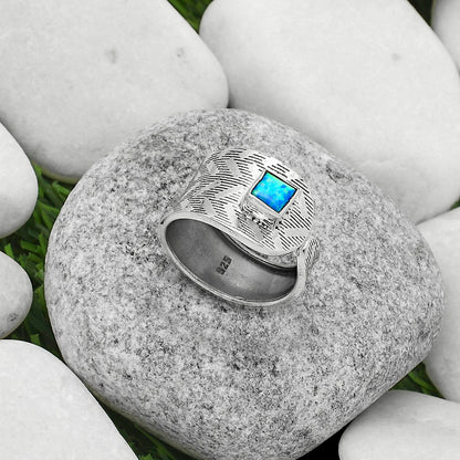 Adjustable - Fire Opal Ring size-8 R-1319 SDR170155