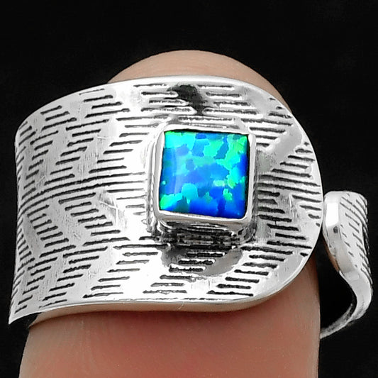 Adjustable - Fire Opal Ring size-8 R-1319 SDR170156