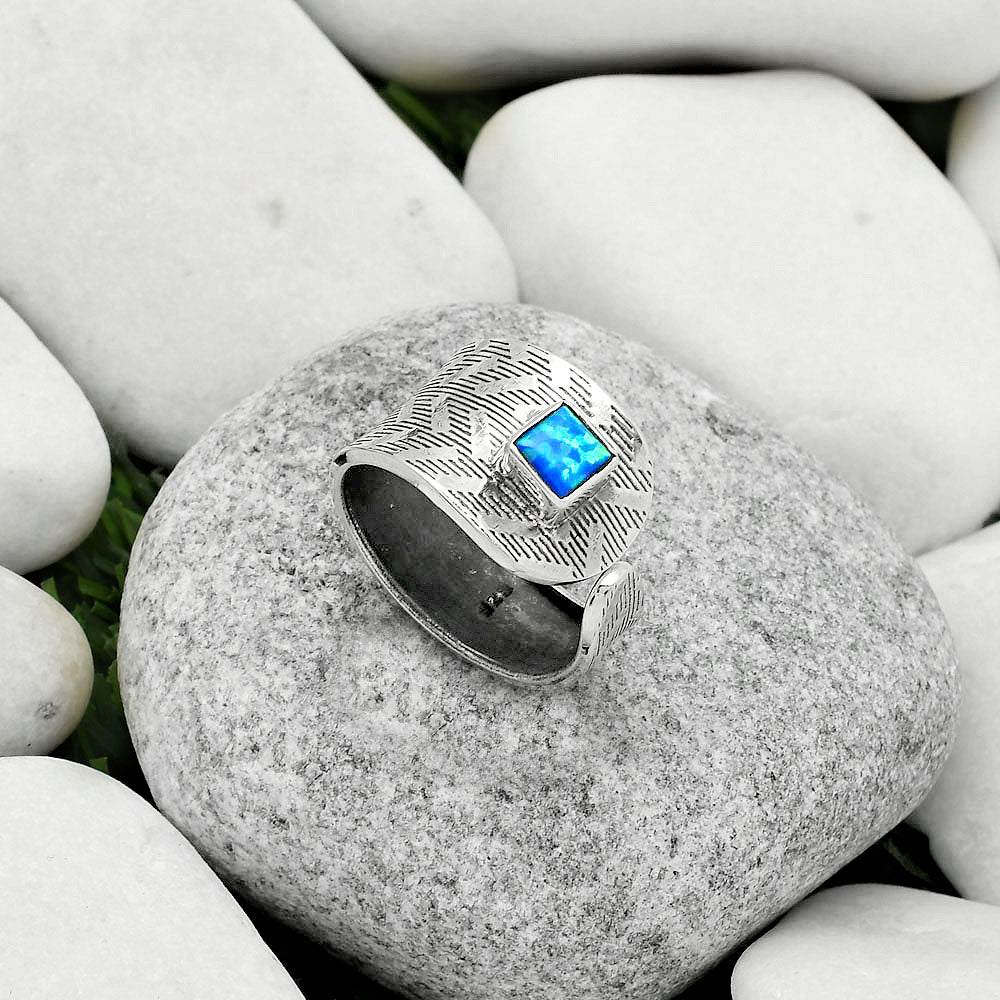 Adjustable - Fire Opal Ring size-8 R-1319 SDR170156