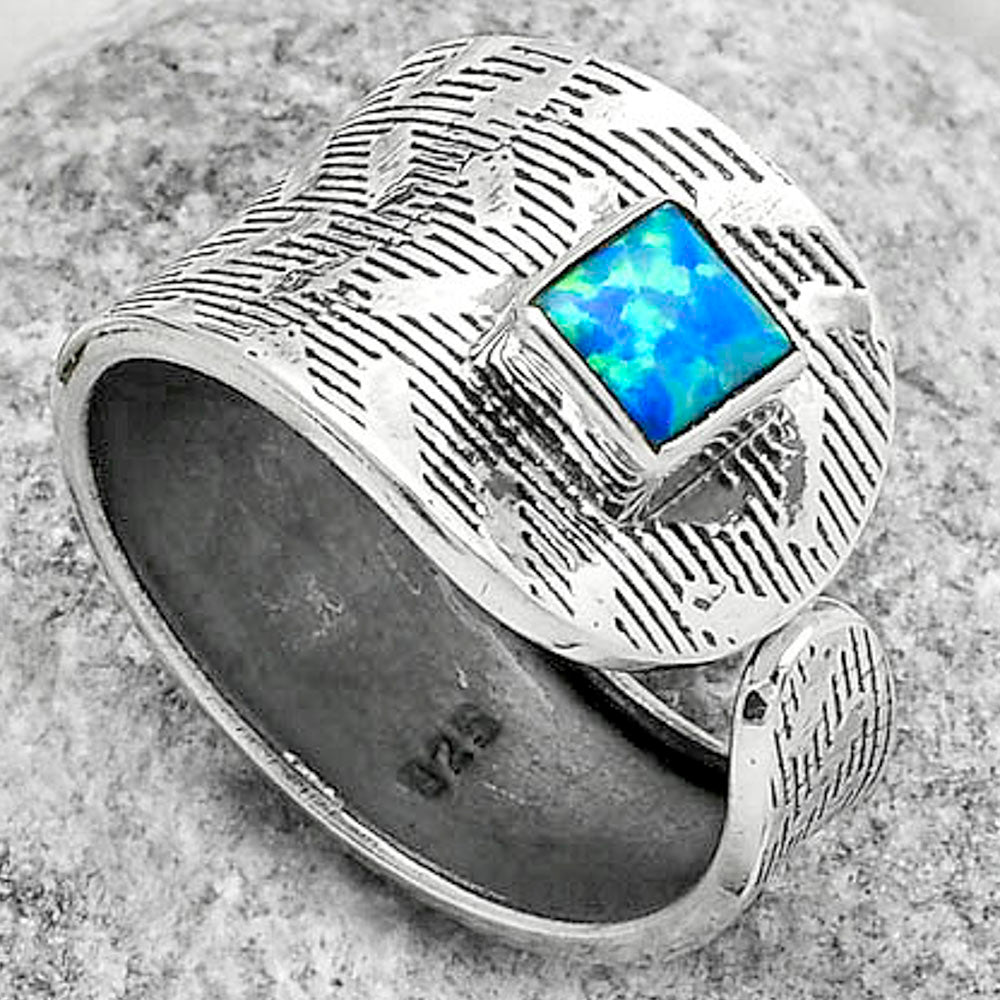 Adjustable - Fire Opal Ring size-8 R-1319 SDR170157