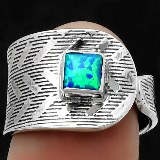 Adjustable - Fire Opal Ring size-7 R-1319 SDR170159