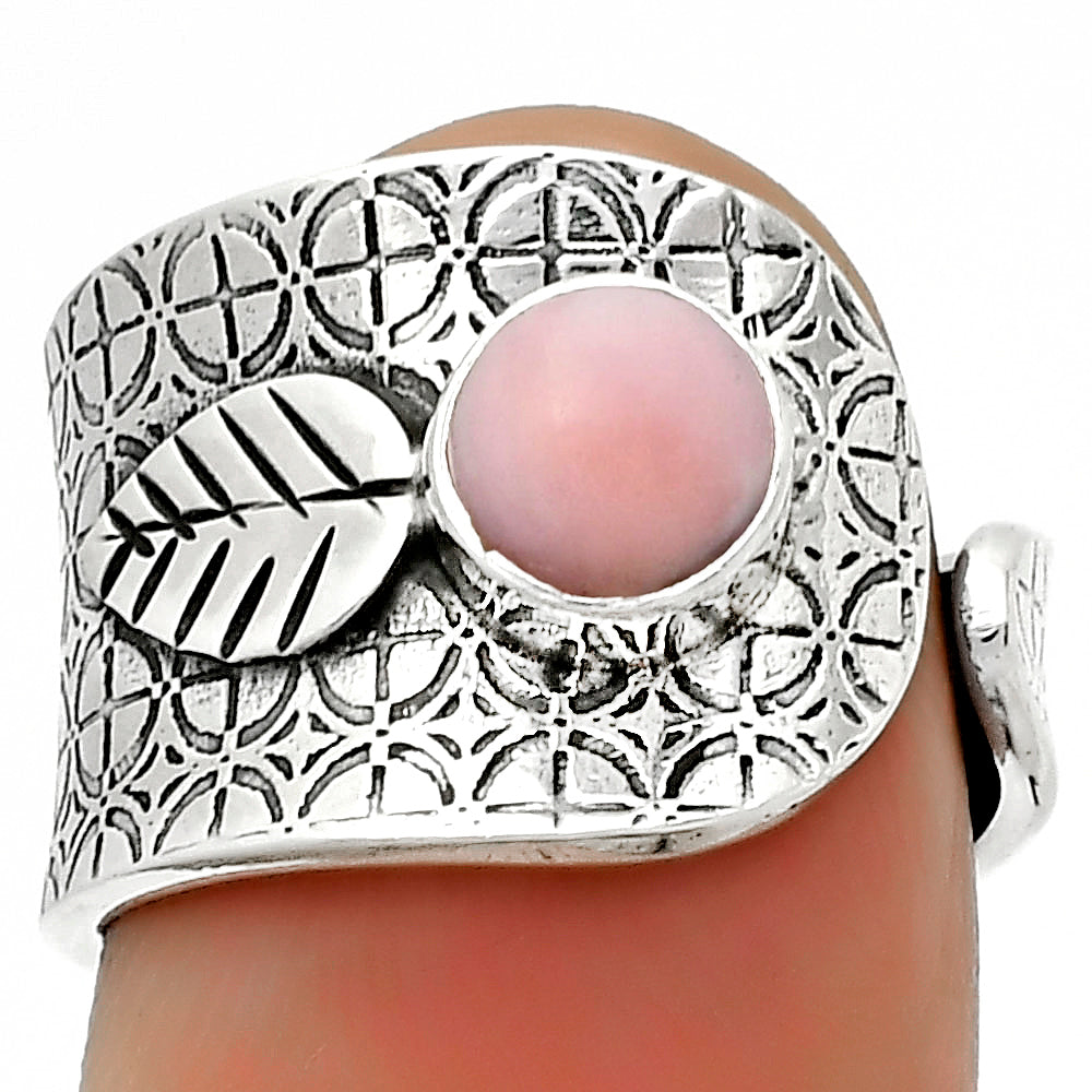 Adjustable - Pink Opal - Australia Ring size-6.5 R-1319 SDR170238