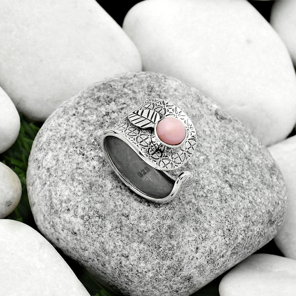 Adjustable - Pink Opal - Australia Ring size-6.5 R-1319 SDR170238