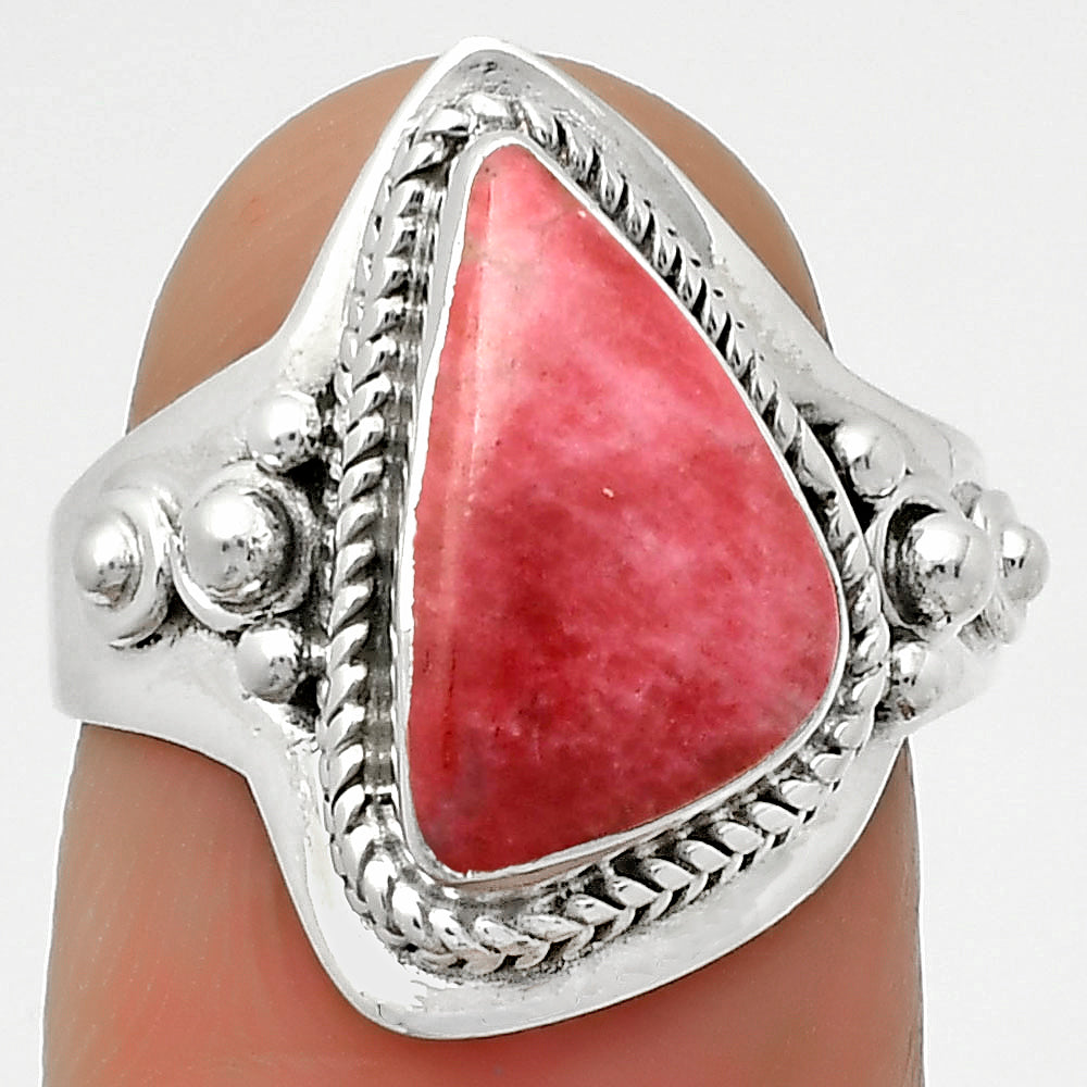 Natural Pink Thulite - Norway Ring size-7.5 R-1420 SDR170269