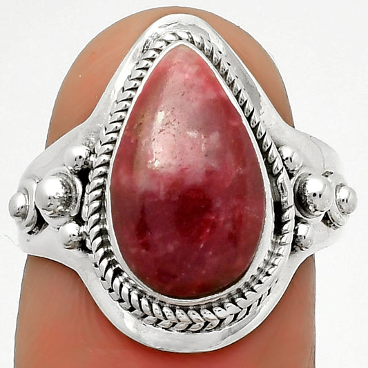 Natural Pink Thulite - Norway Ring size-7.5 R-1420 SDR170286
