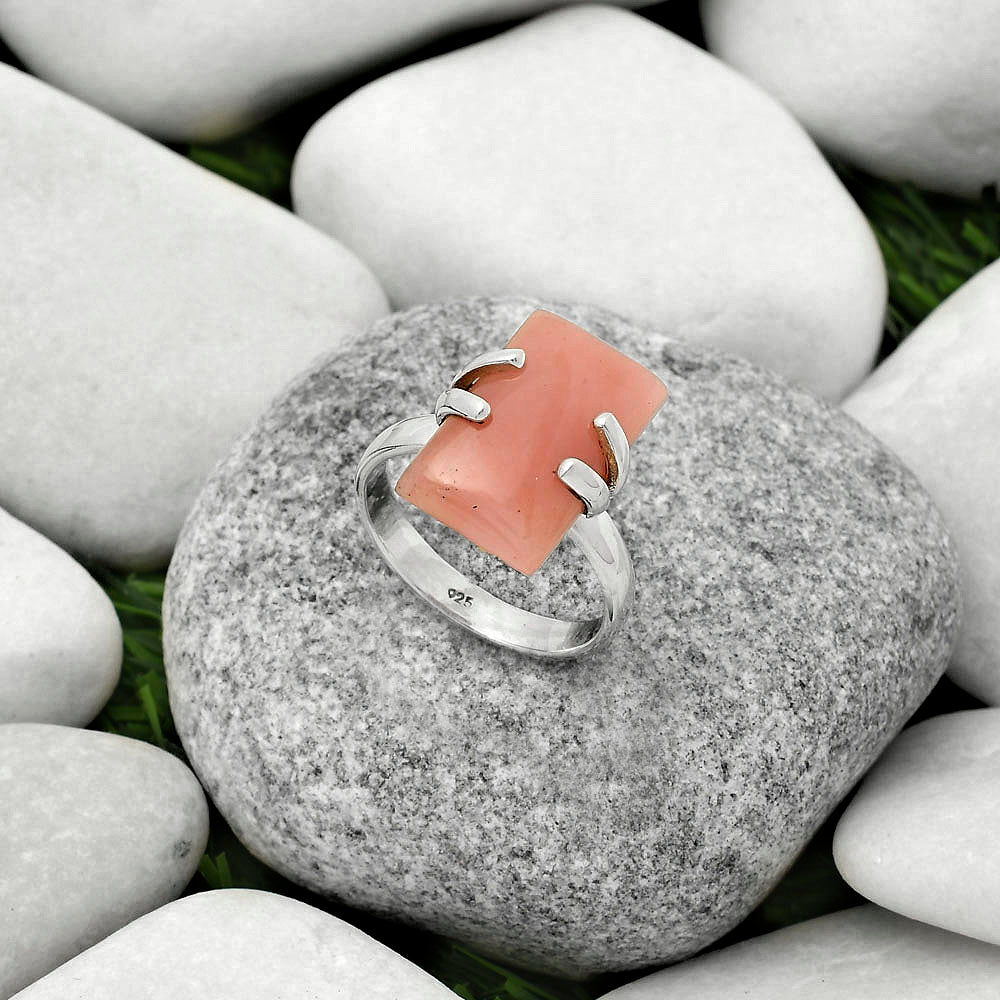 Natural Guava Quartz - Brazil Ring size-8.5 R-1504 SDR170352