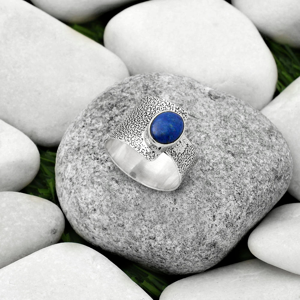 Natural Lapis - Afghanistan Ring size-7.5 R-1606 SDR170362