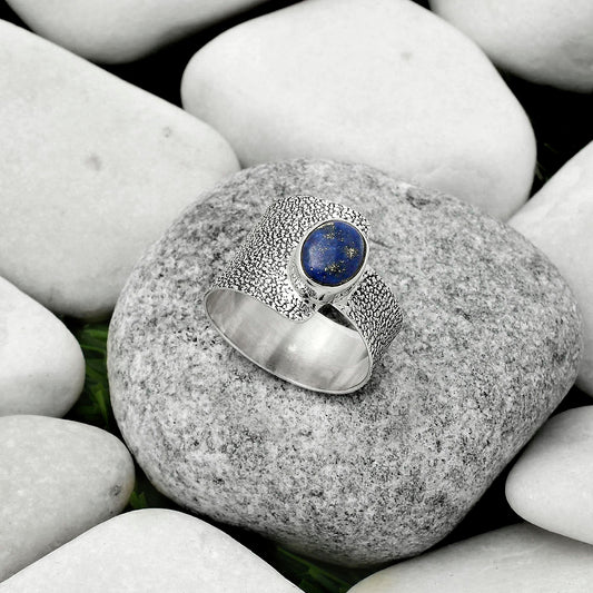 Natural Lapis - Afghanistan Ring size-9 R-1606 SDR170380