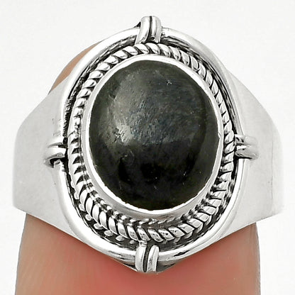 Natural Nuummite Ring size-8 R-1539 SDR170421