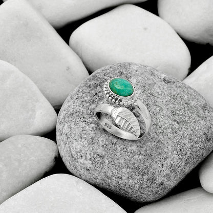 Adjustable - Paraiba Amazonite Ring size-7.5 R-1440 SDR170490