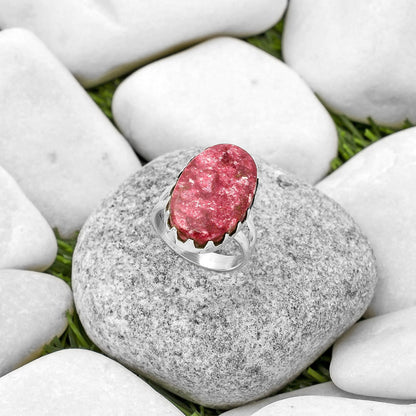 Natural Pink Thulite - Norway Ring size-7.5 R-1210 SDR170623