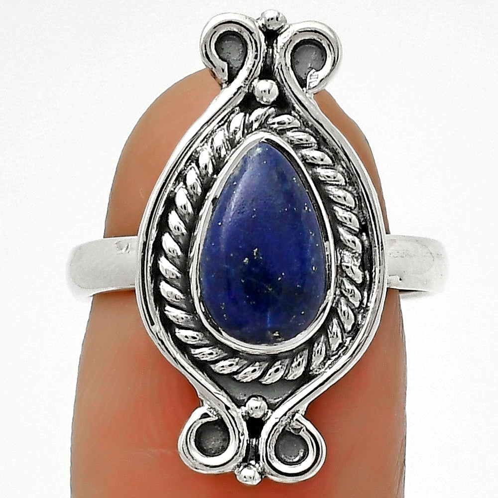 Natural Lapis - Afghanistan Ring size-7.5 R-1108 SDR170745