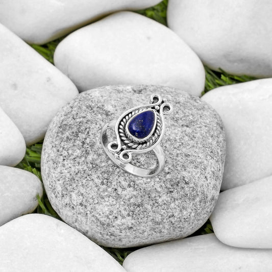 Natural Lapis - Afghanistan Ring size-7.5 R-1108 SDR170745