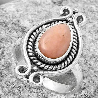 Natural Pink Opal - Australia Ring size-7 R-1108 SDR170752