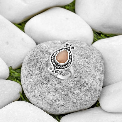 Natural Guava Quartz - Brazil Ring size-7 R-1108 SDR170753