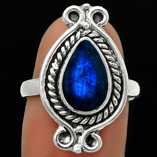 Blue Fire Labradorite - Madagascar Ring size-8 R-1108 SDR170782