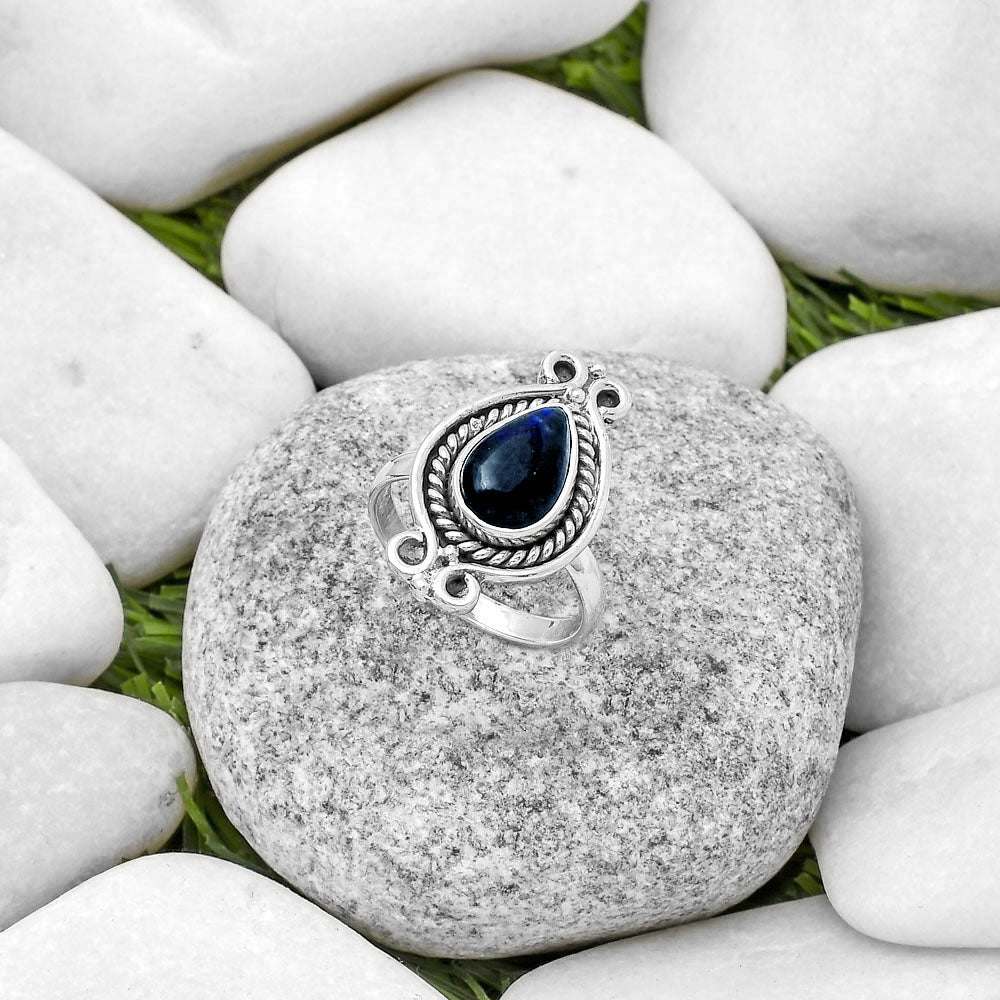 Blue Fire Labradorite - Madagascar Ring size-8 R-1108 SDR170782