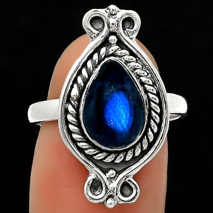 Blue Fire Labradorite - Madagascar Ring size-8.5 R-1108 SDR170783