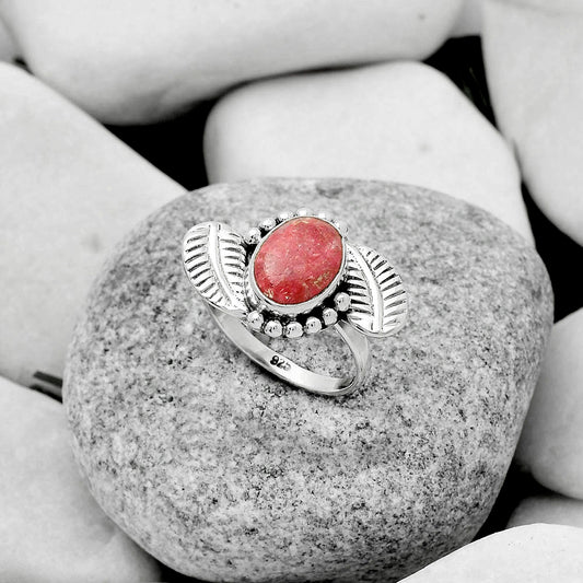 Southwest Design - Pink Thulite Ring size-8.5 R-1272 SDR170831