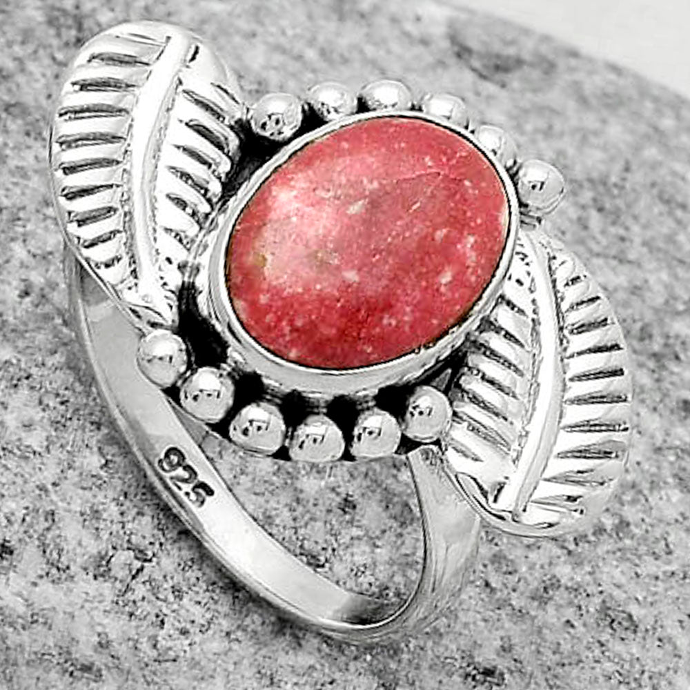 Southwest Design - Pink Thulite Ring size-8 R-1272 SDR170832