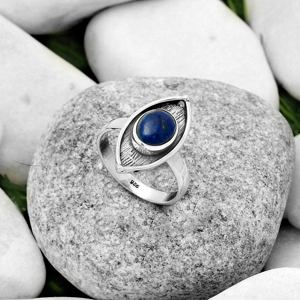 Natural Lapis - Afghanistan Ring size-8 R-1628 SDR170886