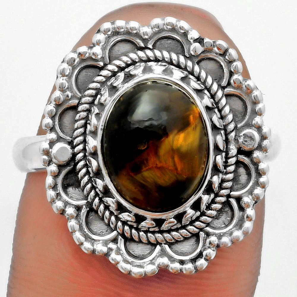 Natural Pietersite - Namibia Ring size-8 R-1256 SDR171036