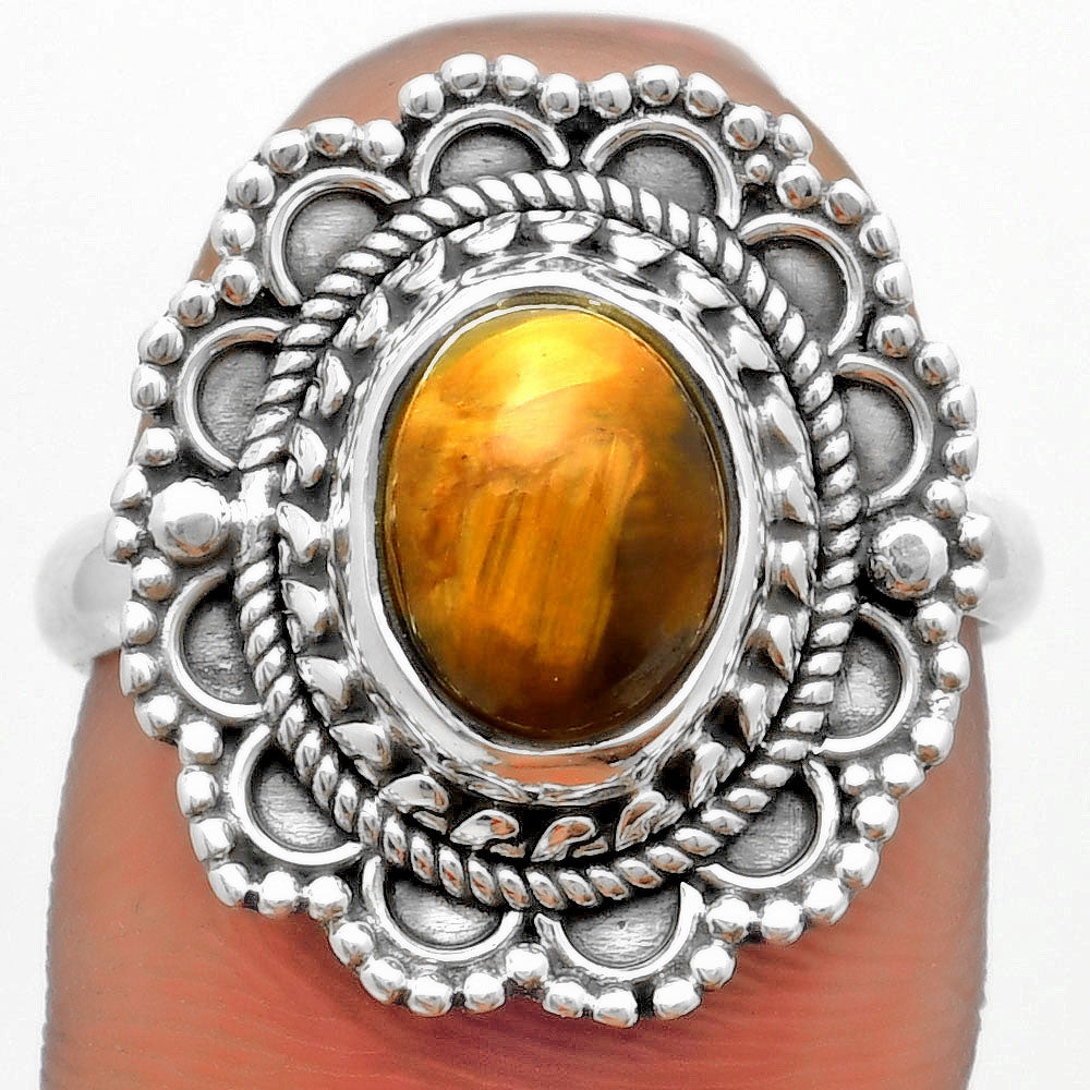 Natural Tiger Eye - Africa Ring size-8 R-1256 SDR171041