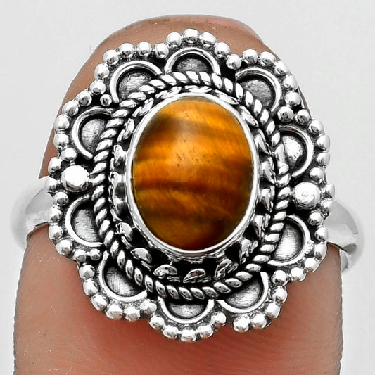 Natural Tiger Eye - Africa Ring size-8.5 R-1256 SDR171053