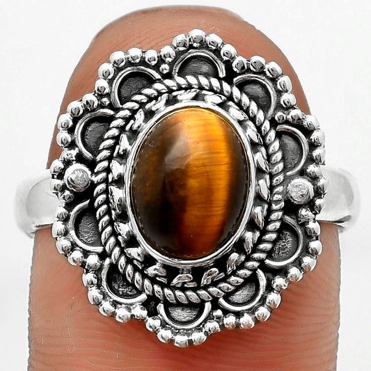 Natural Tiger Eye - Africa Ring size-9 R-1256 SDR171066