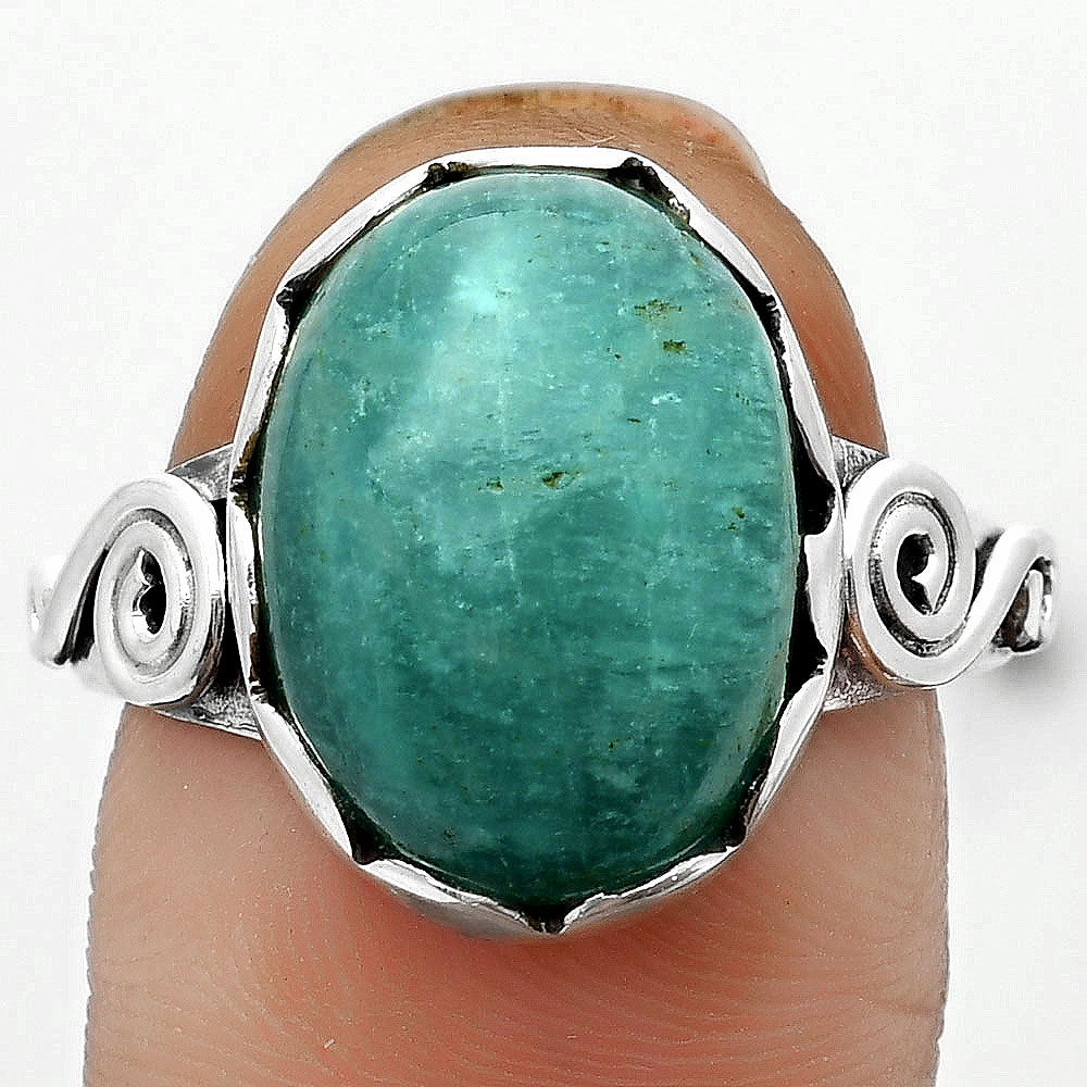 Natural Paraiba Amazonite Ring size-8 R-1315 SDR171090