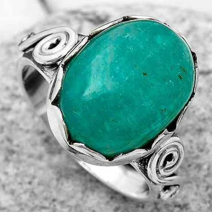 Natural Paraiba Amazonite Ring size-8 R-1315 SDR171090