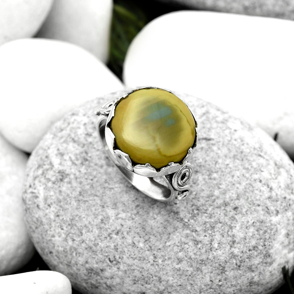 Natural Imperial Jasper - Mexico Ring size-7.5 R-1315 SDR171111