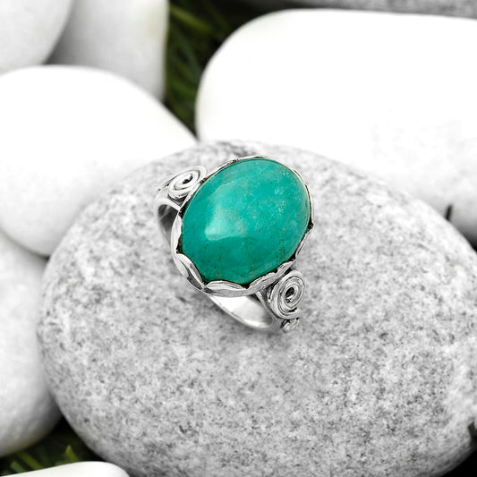Natural Paraiba Amazonite Ring size-7 R-1315 SDR171121