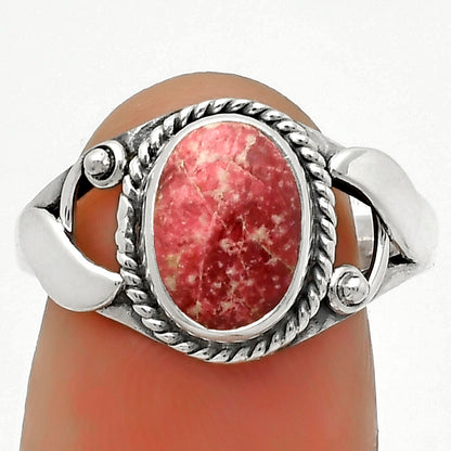 Natural Pink Thulite - Norway Ring size-7.5 R-1405 SDR171178