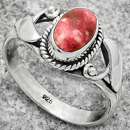 Natural Pink Thulite - Norway Ring size-8.5 R-1405 SDR171200