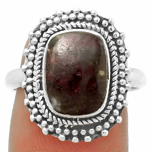 Natural Tourmaline Quartz Ring size-8.5 R-1332 SDR171418