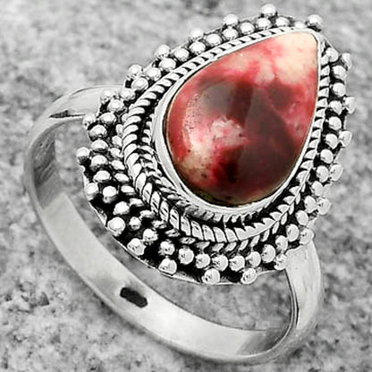 Natural Pink Thulite - Norway Ring size-8 R-1332 SDR171437