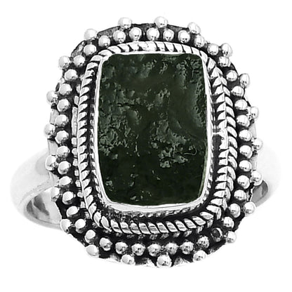 Natural Tektite Rough - Greek Ring size-7 R-1332 SDR171459